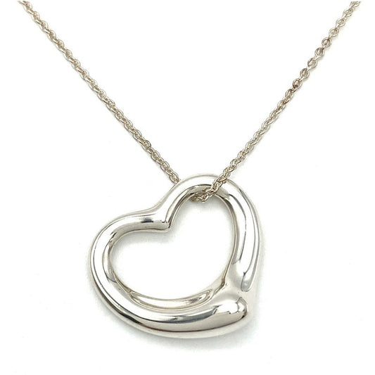 Tiffany & Co Tiffany & Co Open Heart Necklace Sv925 114g Silver Large Ladies