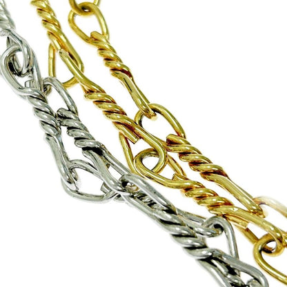 Christian Dior Metal Twisted Chain Long Necklace Gold Silver 346774 Necklace