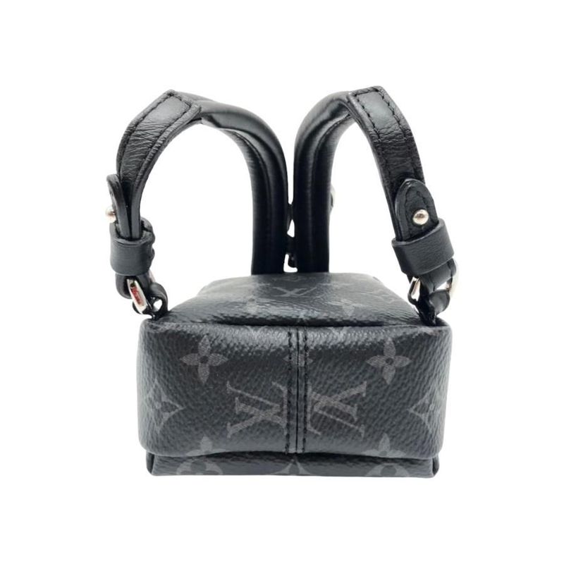 Louis Vuitton Bag Charm Bijoux Sac Backpack M61964 Monogram Eclipse Black