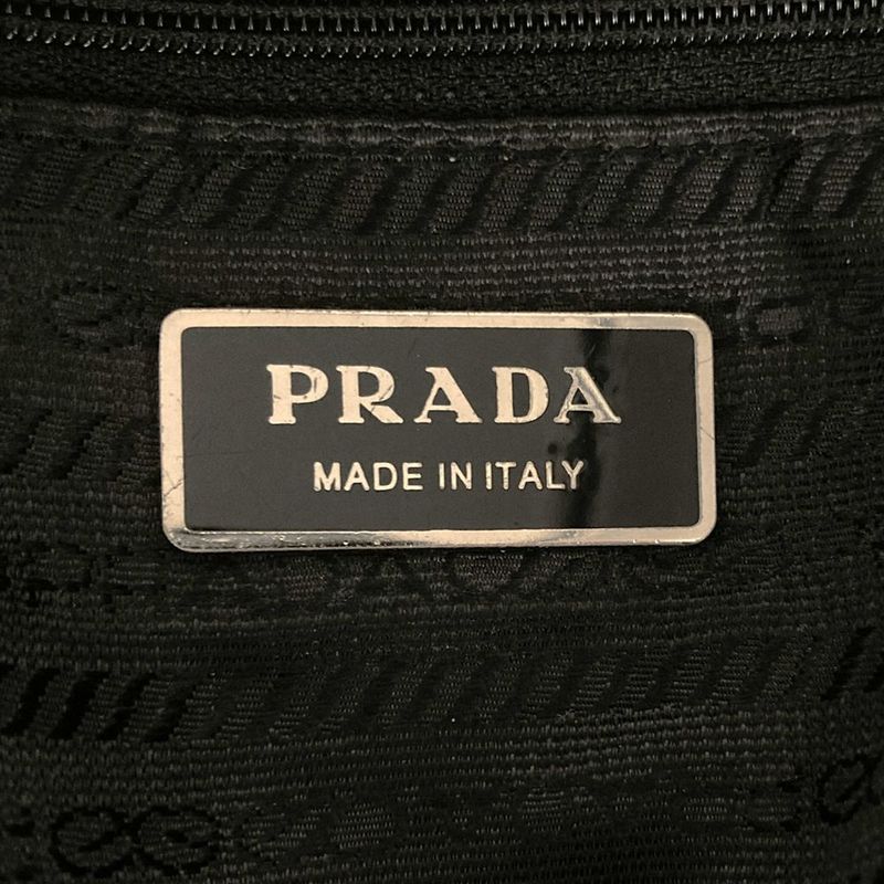 Prada Shoulder Bag Crossbody Black Nylon Women Men
