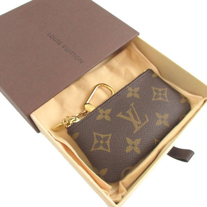 Louis Vuitton Monogram Pochette Cles M62650 Brown Coin Case Wallet 0973 Louis