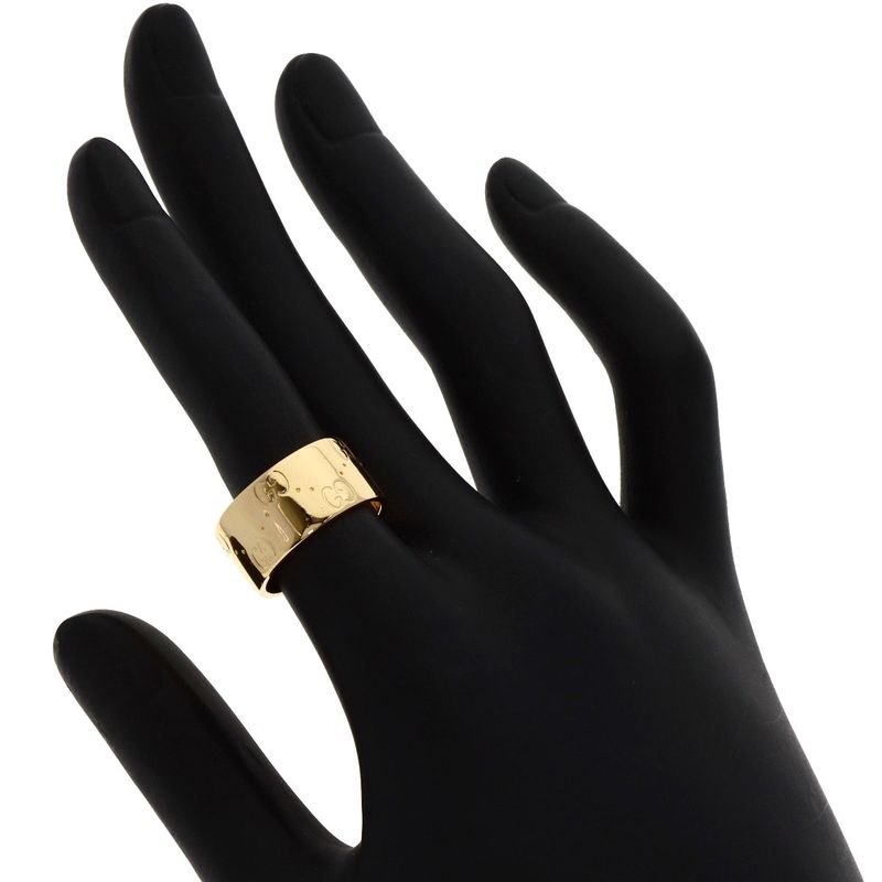 Gucci GG Icon Wide #11 Ring - 18K Yellow Gold Ladies
