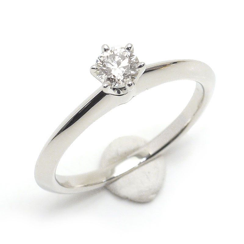 Tiffany & Co Solitaire Ring Approx 11 Pt950 Diamonds 0.26ct