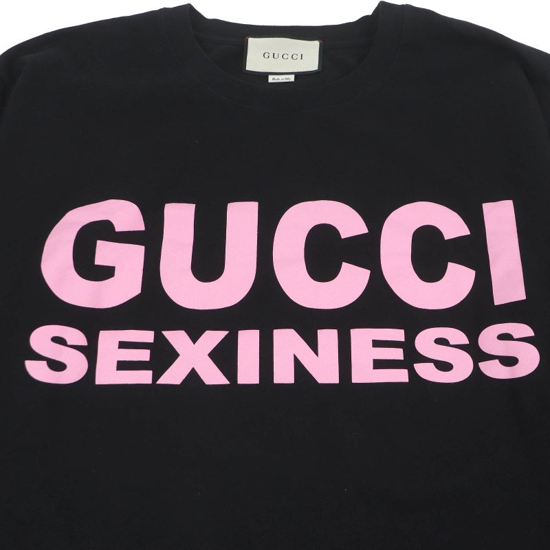 Gucci 616036 100% Cotton Sexiness Logo Print Oversized Short