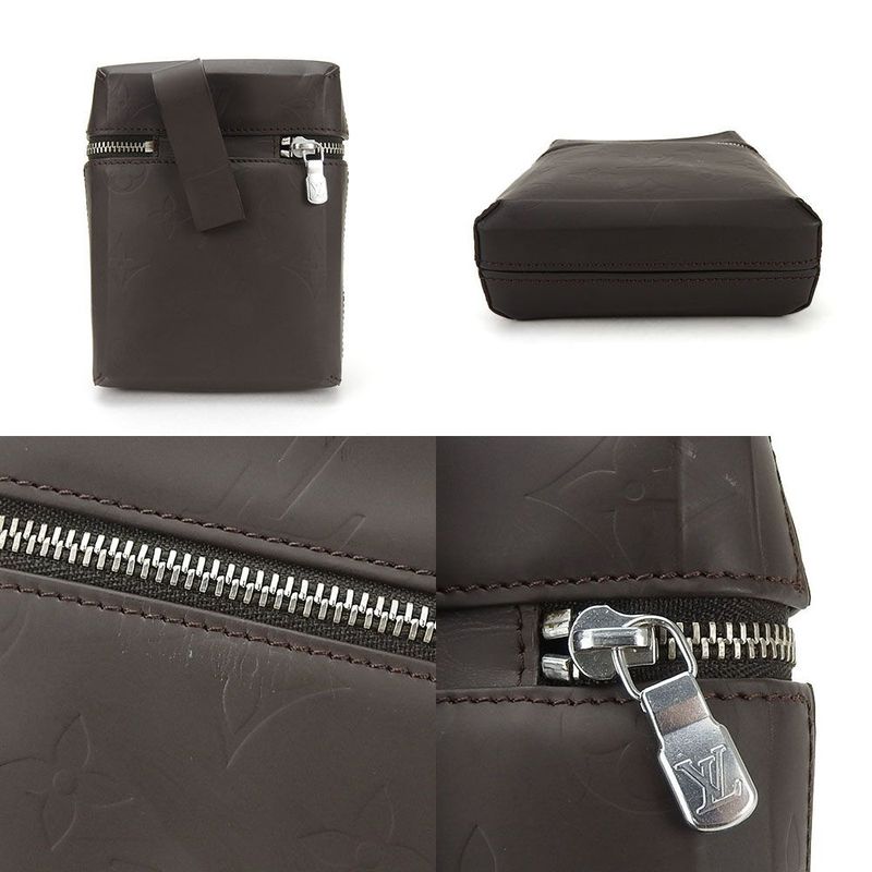 Louis Vuitton Pochette Shoulder Lei M46550 Monogram Glacée Cafe Brown Leather