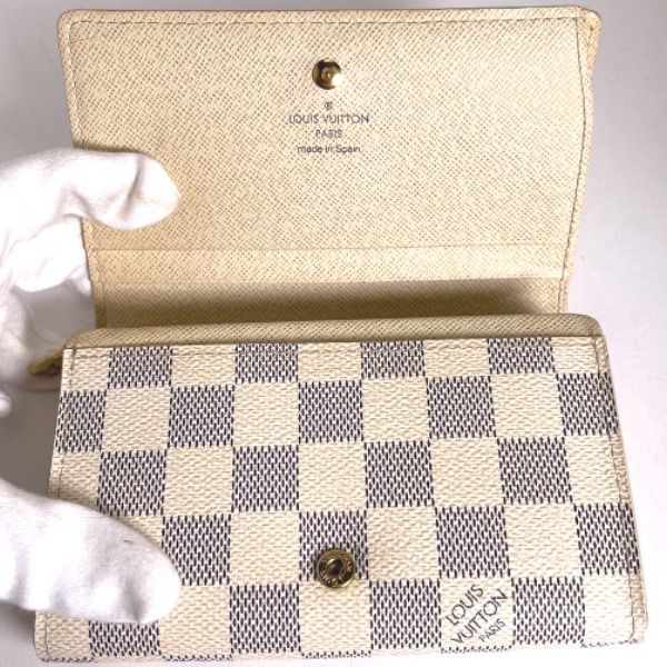 Louis Vuitton N61744 Damier Azure Portefeuille Trésor Bifold Wallet Louis