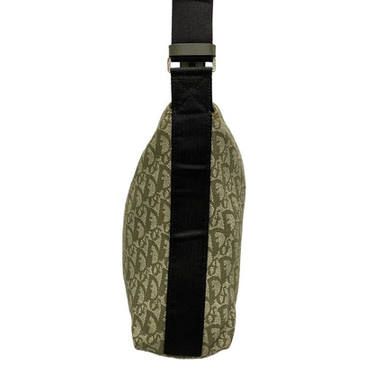 Dior/christian Dior Shoulder Bag Trotter Khaki Ivory And Black