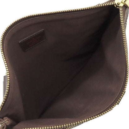 Louis Vuitton Shoulder Bag Pochette Bosfort Damier Canvas Damier Ebene Gold