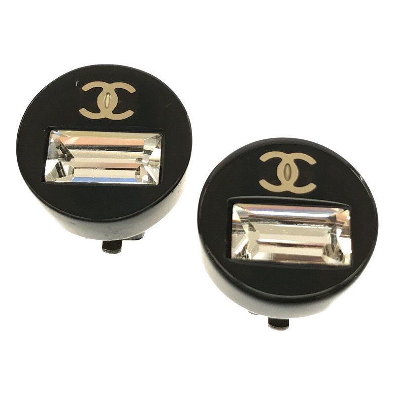 Chanel - Logo Coco Mark Earring Storage With Box - Black - Women's