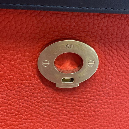 Dior/christian Dior Handbag Bedior Red Leather