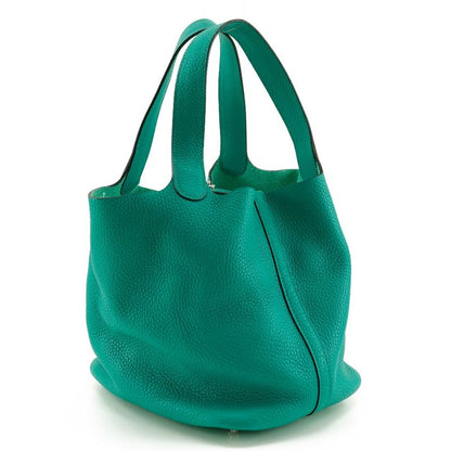 Hermes Picotin Lock MM Taurillon Clemence Green X Ladies Handbag