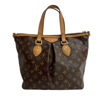 Louis Vuitton Palermo PM Monogram Leather 2-Way Handbag Mini Tote Bag Shoulder