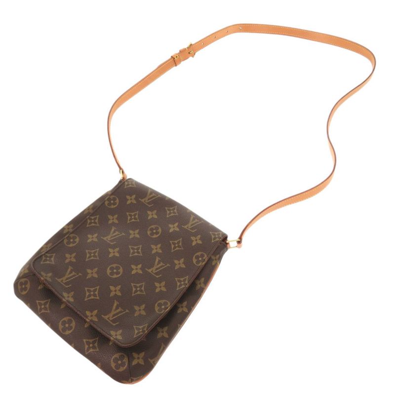 Louis Vuitton Long Strap Musette Salsa Monogram M51387 Brown Shoulder Bag LV