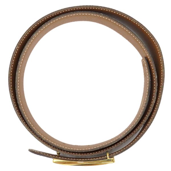 Hermes Belt Horse Buckle #90 Box Calf Vogue River Black and Gold #90 Gold