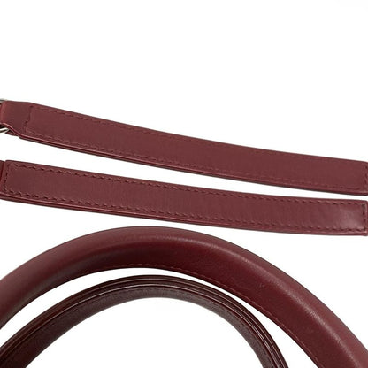 Chanel Shoulder Bag Deauville Beau Ring Bag Bordeaux Chain Shoulder / Silver