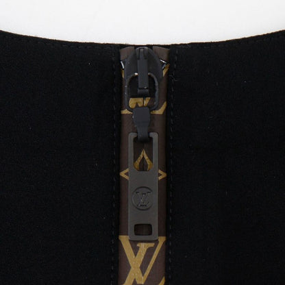 Louis Vuitton Peplum Monogram 1a7vtn Nylon And Polyurethane Black Ladies Tank