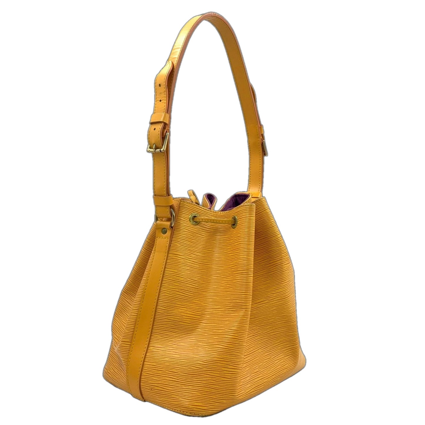 Louis Vuitton Petit Noe Epi Tassili Yellow Leather Shoulder Bag Gold — view 2