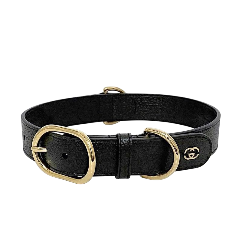 Gucci Collar Black Interlocking 695256 Never Used