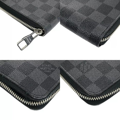 Louis Vuitton Zippy Organizer Damier Graphite Long Wallet N63077 81bs093