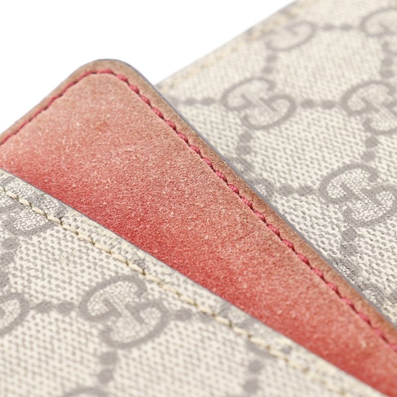 Gucci Duonisos Chain Shoulder 400249 GG Supreme Canvas And Suede Brown Women