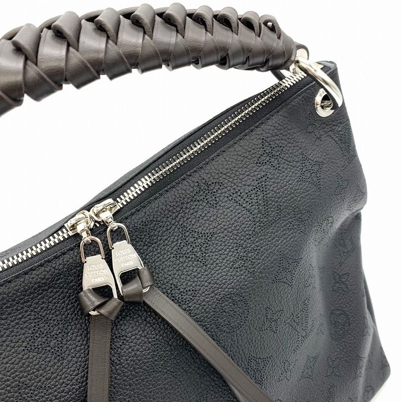 Louis Vuitton Beauvre Hobo M56073 Shoulder Bag With Charm Monogram Mahina Black