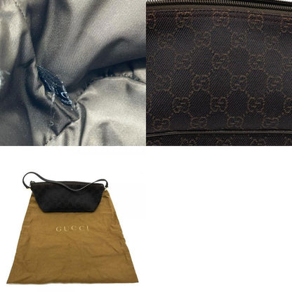 Gucci Accessory Pouch GG Pattern 257300 Canvas Brown
