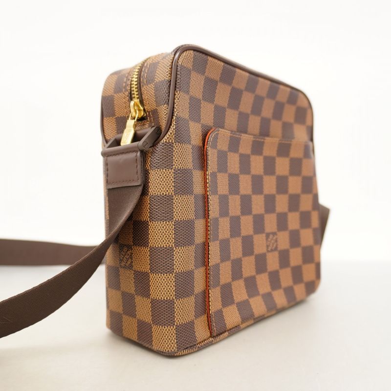 Louis Vuitton Shoulder Bag Damier Olaf PM N41442 Ebene Womens