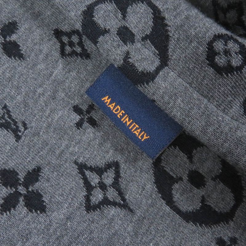 Louis Vuitton 21SS Wool Cotton Monogram Jersey Single Tailored Jacket Navy 46