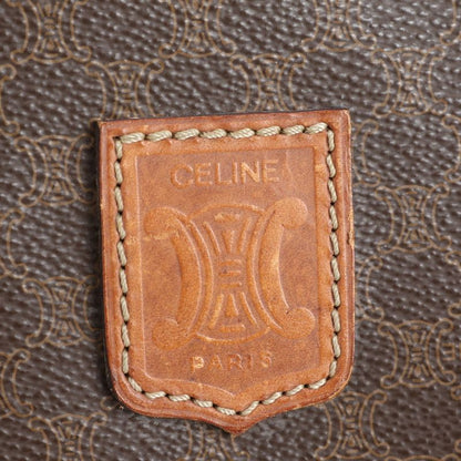 Vintage Celine Macadam Triomphe Leather Boston Bag Business Travel Tote Travel