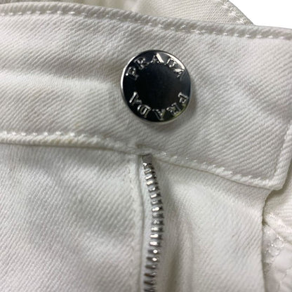 3251 Prada Rn.98339-Ca.34767 Skinny Stretch Denim White 26s Size Used
