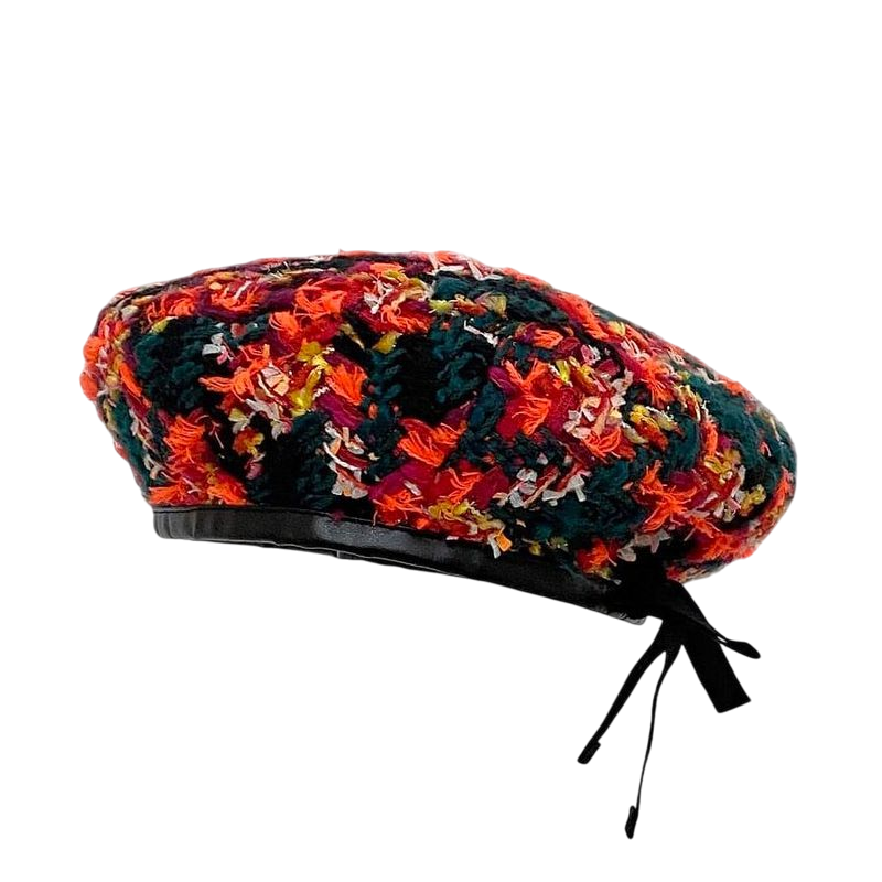 Gucci Beret Green Red Black GG Marmont 729140