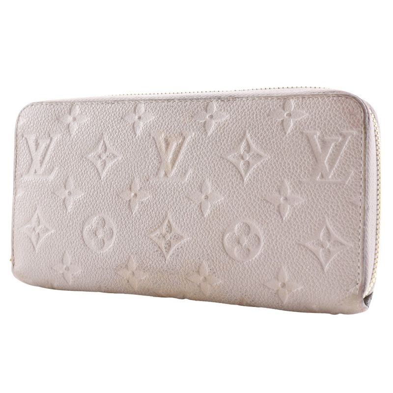 Louis Vuitton Zippy Wallet M69034 Monogram Empreinte Turtelaire Gray Tn2196