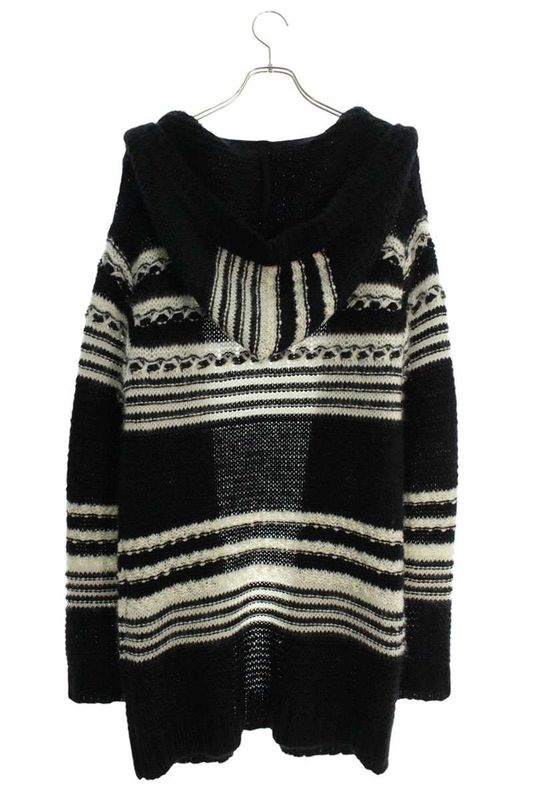 Saint Laurent Paris 22AW 689942 Y75kw Oversized Hooded Mohair Knit Cardigan