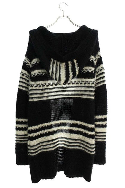 Saint Laurent Paris 22AW 689942 Y75kw Oversized Hooded Mohair Knit Cardigan