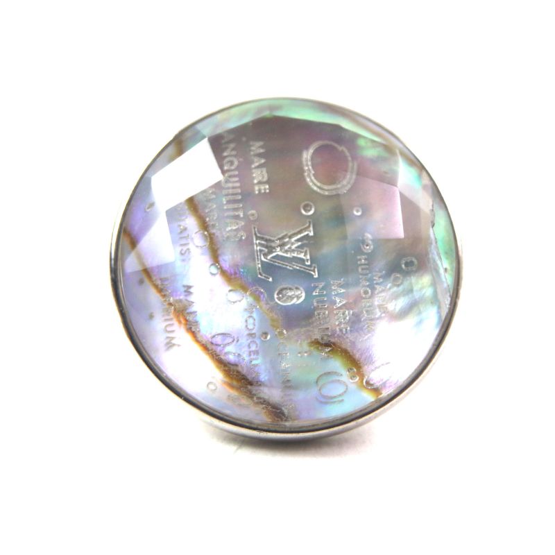 Louis Vuitton Mp1318 Logo Engraved Metal Cufflinks Button Cufflinks Silver With