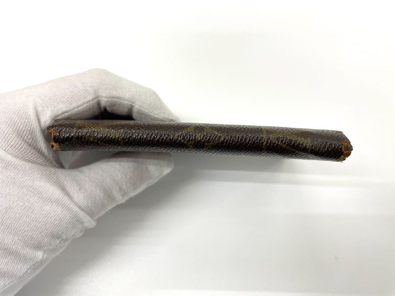 Louis Vuitton Monogram Portobier Identity Bifold Wallet Billfold Card Case Pass