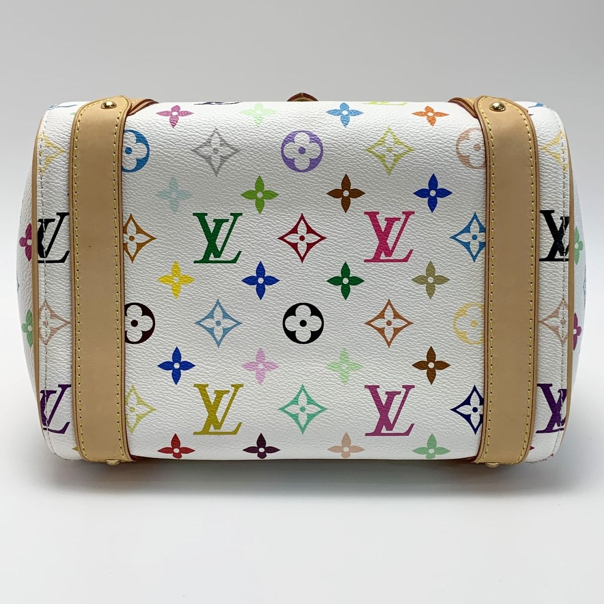 Louis Vuitton Priscilla Monogram M40096 Multicolor White Handbag with Bag