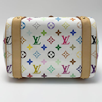 Louis Vuitton Priscilla Monogram M40096 Multicolor White Handbag with Bag