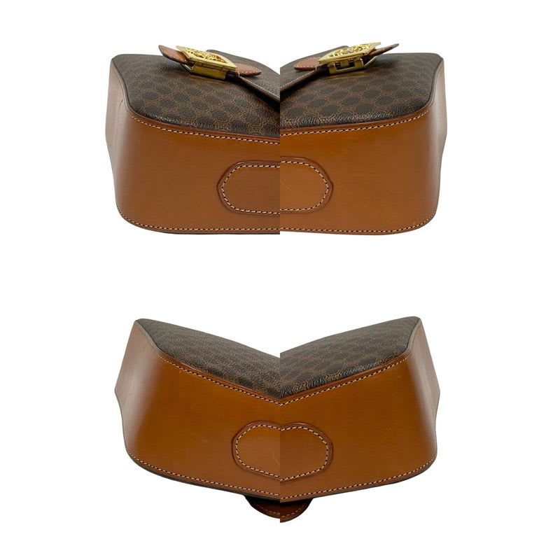 Celine Macadam Blason Triomphe Pattern Logo Carriage Hardware Leather Shoulder