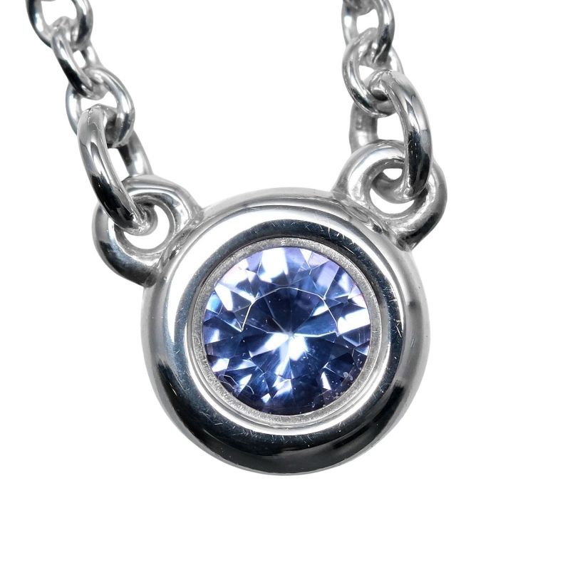 Tiffany & Co Colored By-the-yard Blue 925 Silver X Colored Stones Ladies 1.65g