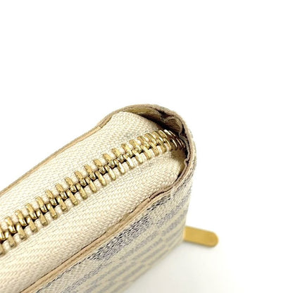 Louis Vuitton Zippy Wallet Damier Azure Damier Azure PVC White Round Zipper