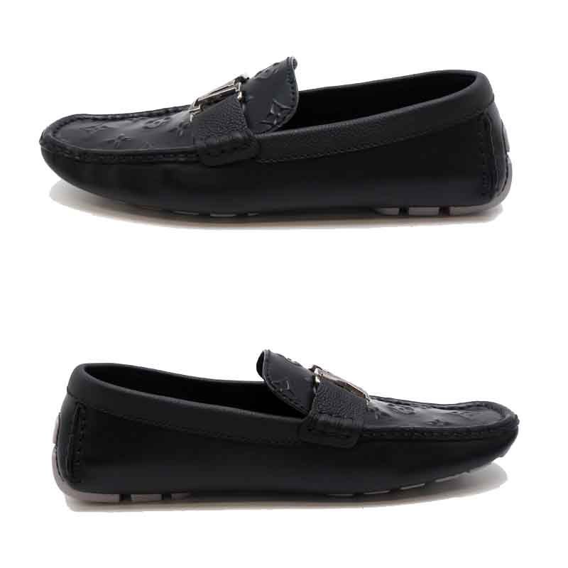 Louis Vuitton Monte Carlo Line Size 26.5 Black Loafers