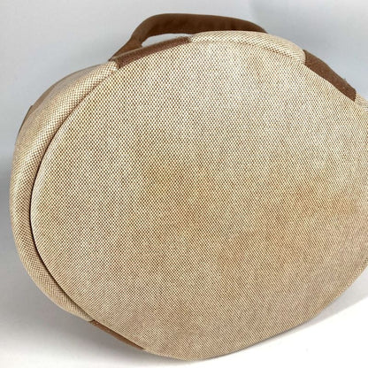 Hermes Handbag Sac À Bichette Coated Canvas Beige