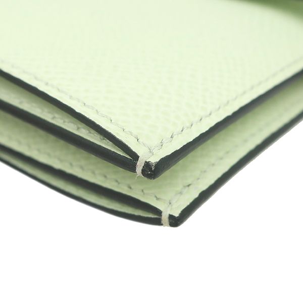 Hermes Bifold Wallet Bearn Compact Vaux Epson Veil Fizz Silver Hardware Light