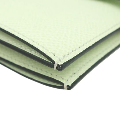 Hermes Bifold Wallet Bearn Compact Vaux Epson Veil Fizz Silver Hardware Light