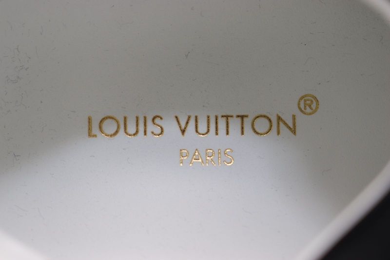 Louis Vuitton Monogram Time Outlines 23 Years Leather X Suede Sneakers Women's