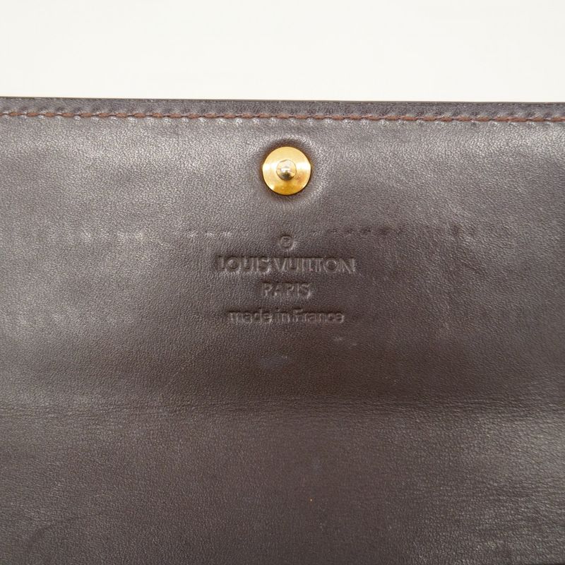 Louis Vuitton Vernis Portefeuille Sarah M91521 Rouge For Women