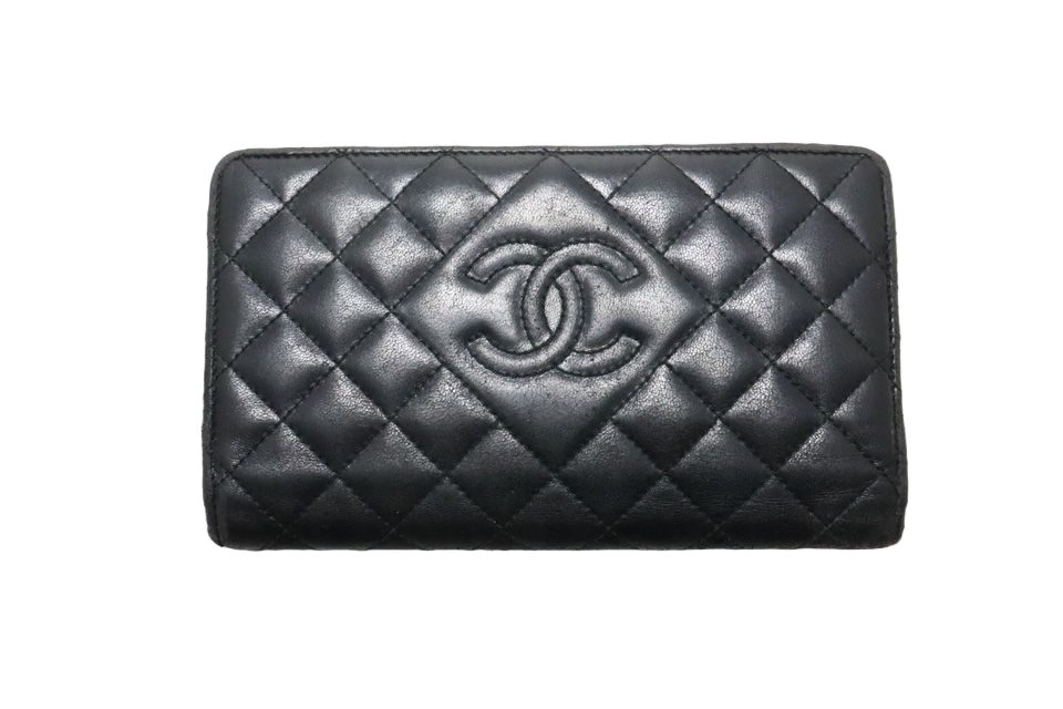 Chanel Quilted Leather Bifold Wallet