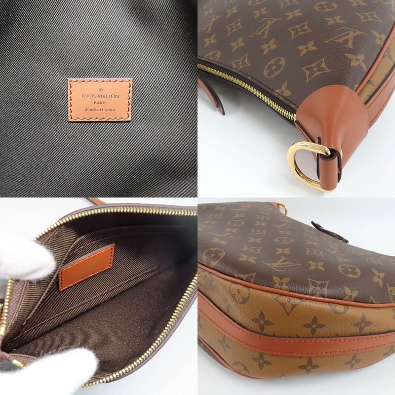 Louis Vuitton Loup Hobo M46311 Monogram Reverse Shoulder Bag Brown