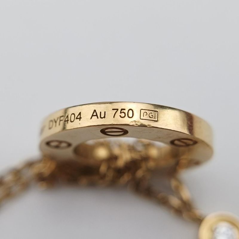 Cartier Love Circle Diamond Gold Au750 B6038300 Dyf404